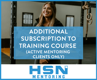 Additional Subscription to Training Course (Active Mentoring Clients ONLY)