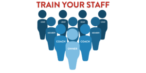 infographic of staff members