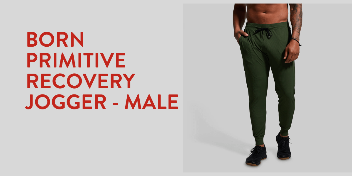 Male Recovery Jogger by Born Primitive for fitness gifts