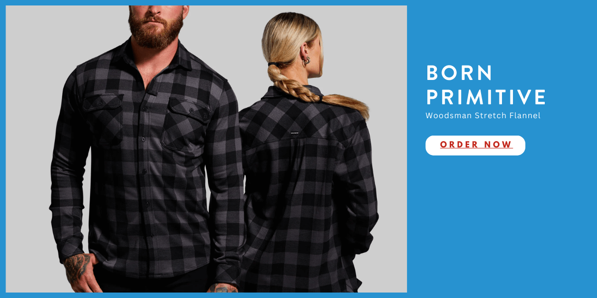 born primitive flannels for fitness gifts