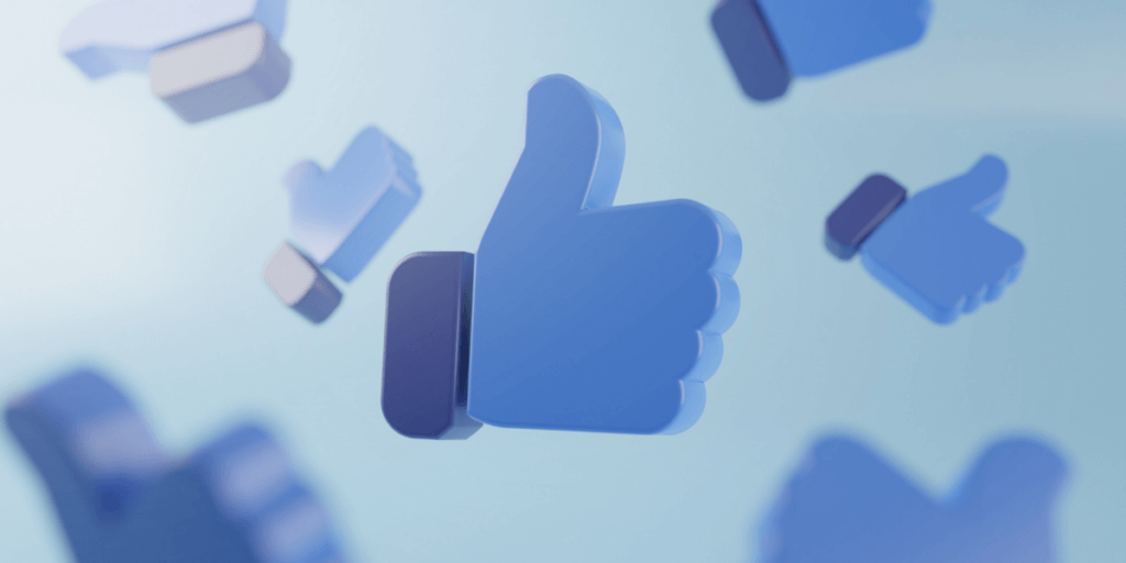 thumbs up images like on facebook referencing using content ideas that elicit a positive response